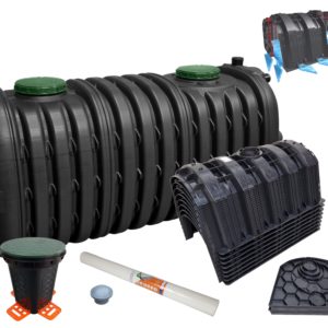 Przydomowa oczyszczalnia ścieków 4000l AQUABIN dwukomorowa tunelowa (8 tuneli 300l)